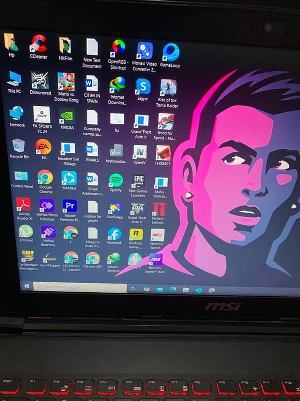 Gaming Laptop Intel Core i7-7700HQ (7th Gen) GTX 1050 4GB* Mobile 4