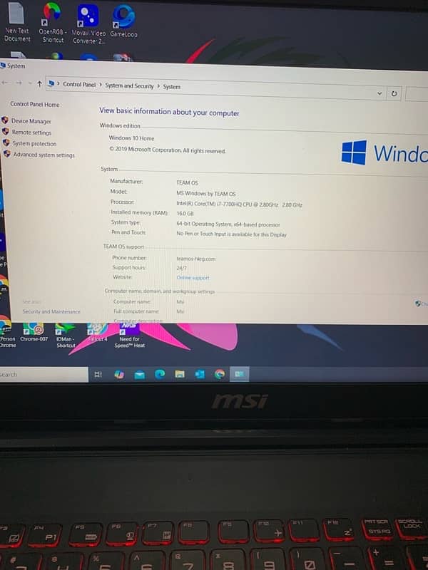 Gaming Laptop Intel Core i7-7700HQ (7th Gen) GTX 1050 4GB* Mobile 5