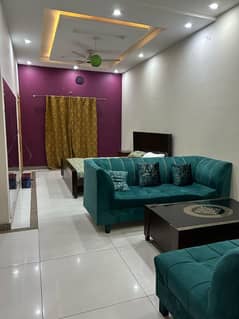 2 bedrooms fully furnished portion for rent in johar town lahore