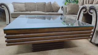 7seater sofa with center table
