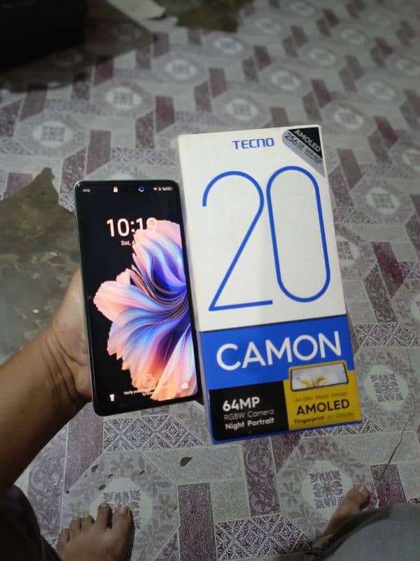 tecno camon 20 8+8 256gb with box 0