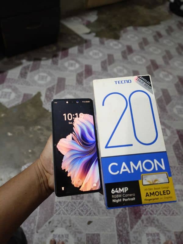 tecno camon 20 8+8 256gb with box 1