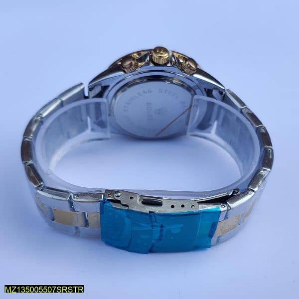 Rolex logo analogue style watch 3