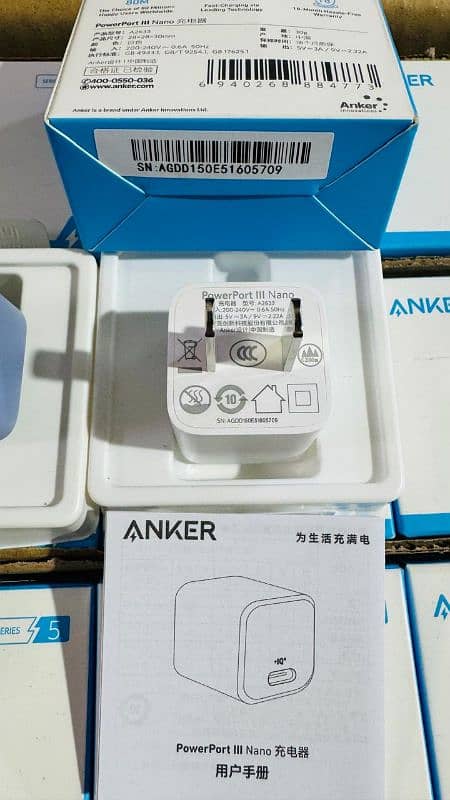 Anker 20Watt compact nano III pro, Iphone charger and Tablet charger 2