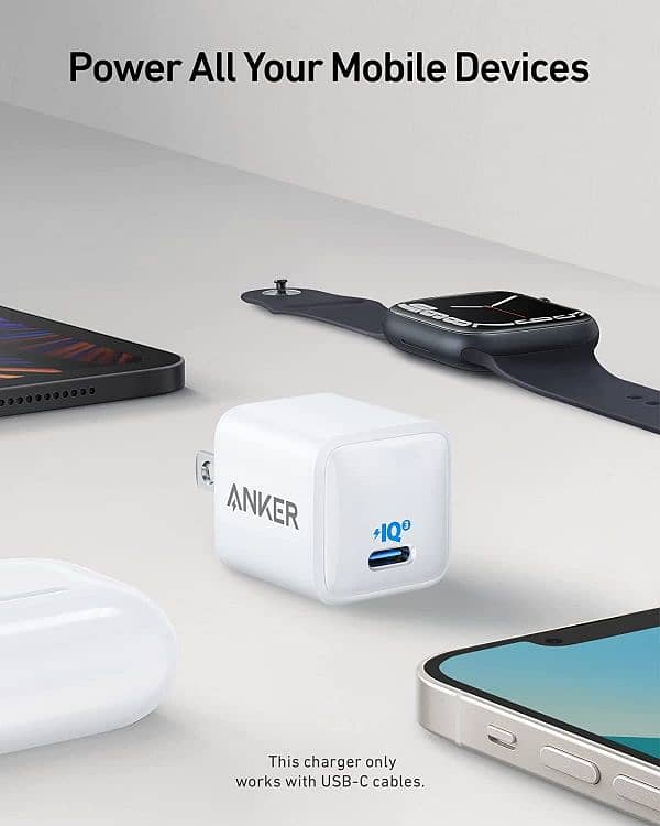 Anker 20Watt compact nano III pro, Iphone charger and Tablet charger 7