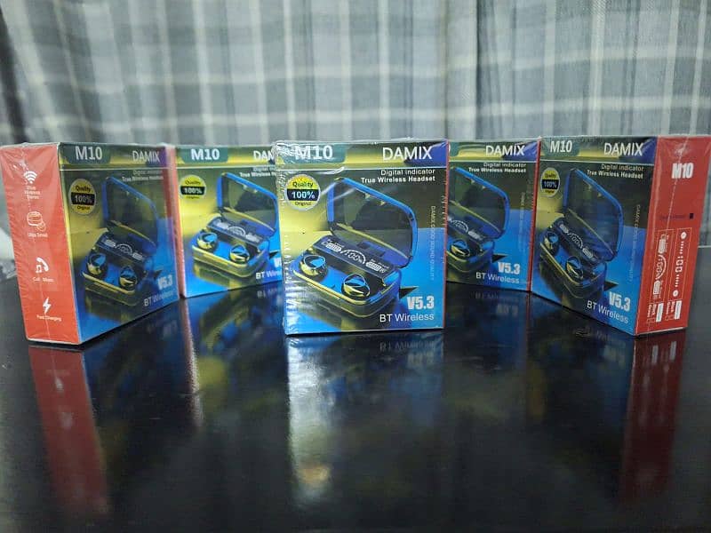 "Experience pure sound with M10 earbuds - perfect for music, call ,etc 1
