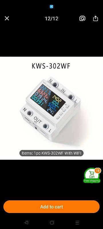 8 in 1 wifi Energy Meater 0