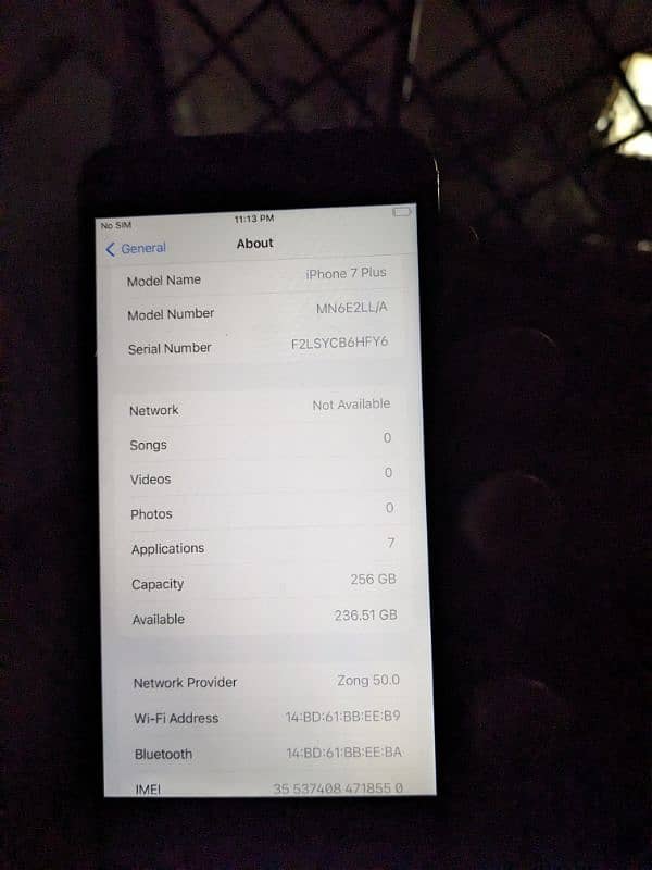 iphone 7 plus 256gb Pta Approved 1