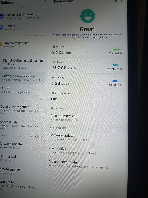 Samsung Tab / Galaxy / A8 3/32 GB 2