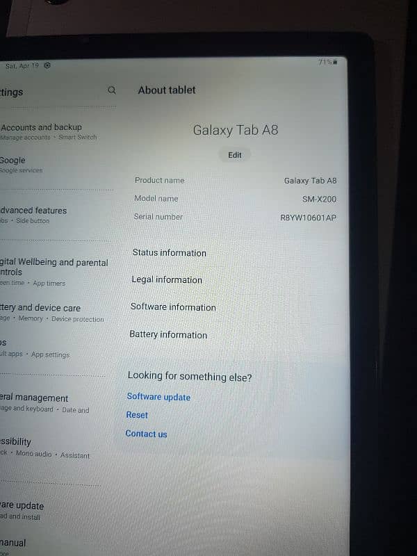 Samsung Tab / Galaxy / A8 3/32 GB 3