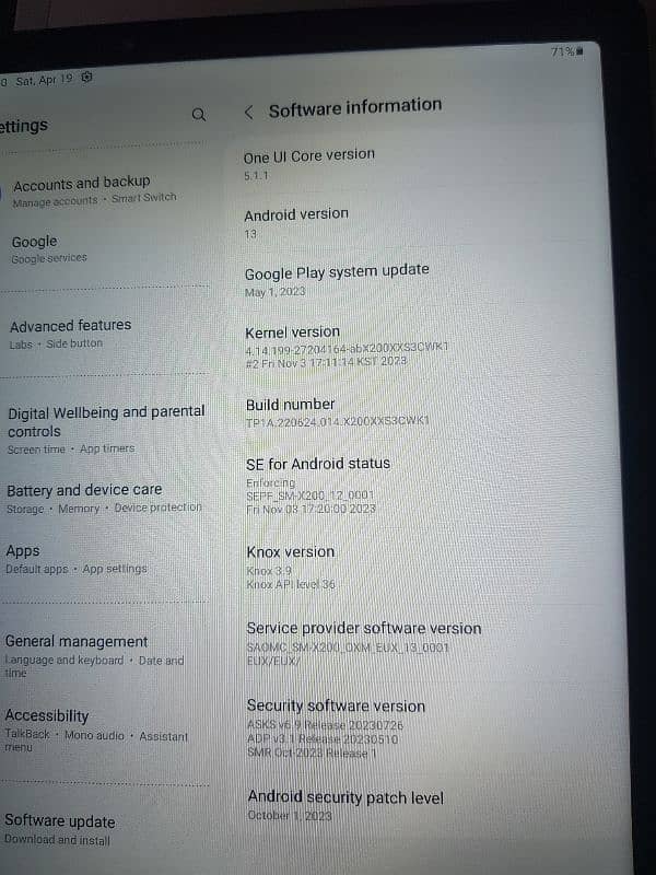 Samsung Tab / Galaxy / A8 3/32 GB 5