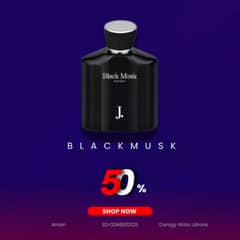 Black Musk Eau de Parfum | Unisex | 50% OFF | Strong & Long-Lasting F