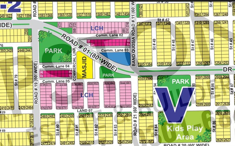 8 Marla Plot in Sector V | Plot #2548 65 ft road | Prime Location Near Park & Commercial 0