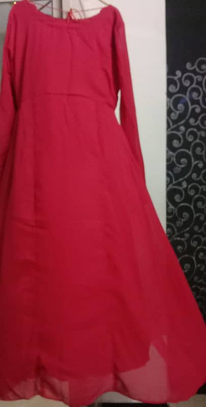 New frock red colour 1