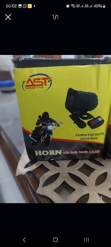 horn for 3 types sound 0