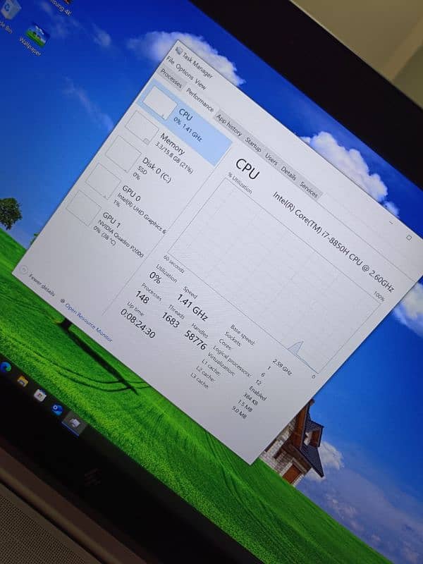 Hp Zbook 15 g5 core i7 8th gen hexacore (i7-8850H) 4gb Nvidia 15.6 4k 15