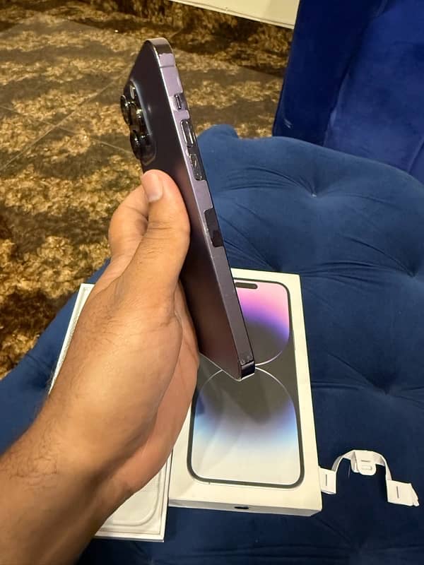 IPhone 14 Pro Max – 256GB – Deep Purple – PTA Approved – 10/10 5