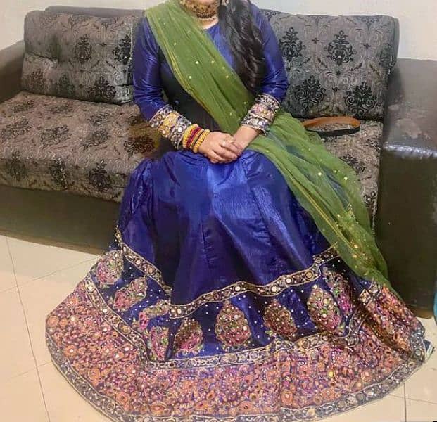 Raw Silk and Mirror Work with Pearls Maxi 0