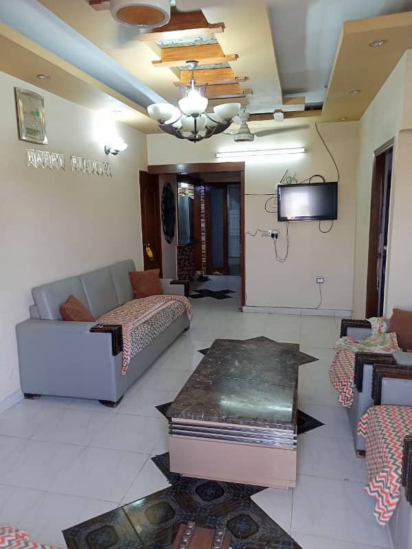three bed dd grey skyline leased apartment for sale in johar 7