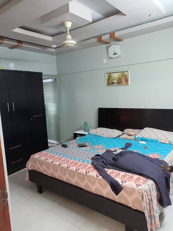 three bed dd grey skyline leased apartment for sale in johar 10