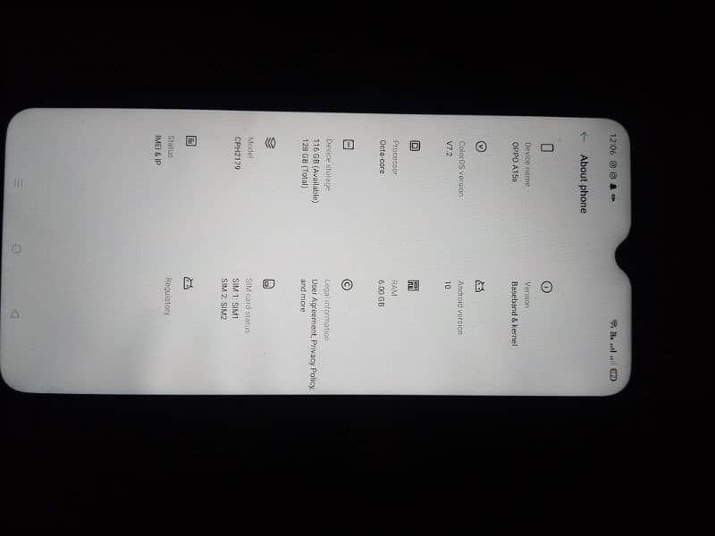 Oppo a15s PTA Approve 6/128 4