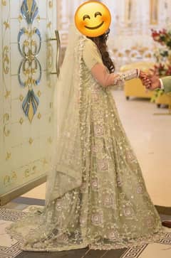 hand work bridal dress