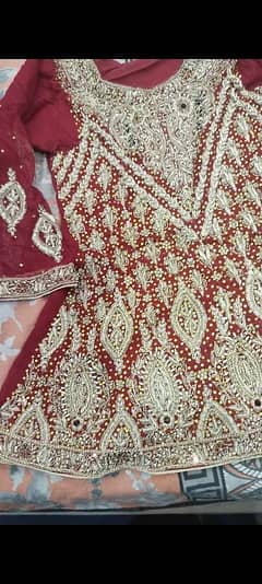 full Heavy work lengha frock and duppatta
