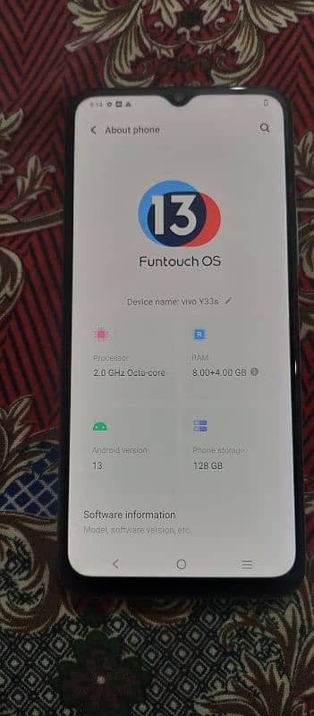vivo y33s only mobile without box and charger 10by10 condition 6