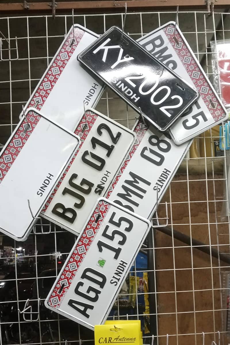 A+ genuine Number plates F/ Embosed number plates / bike Number Plate 2