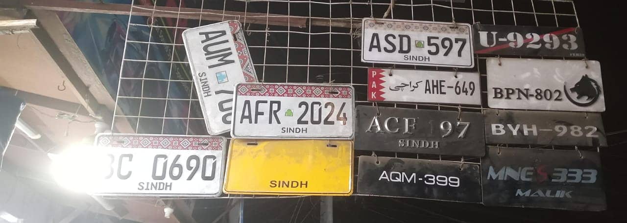 A+ genuine Number plates F/ Embosed number plates / bike Number Plate 5