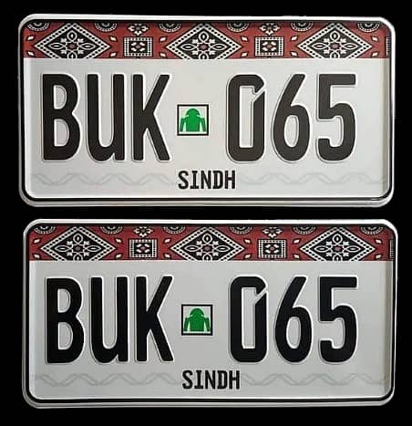 A+ genuine Number plates F/ Embosed number plates / bike Number Plate 7