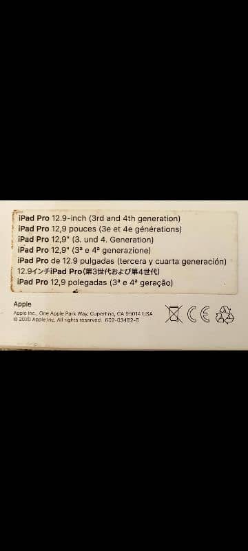 iPad Magic KeyBoard compatible with iPad Pro 12.9" 3rd, 4th & 5th Gen 10