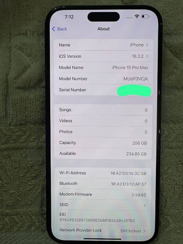 Iphone 15 Pro Max Physical Sim 10/10 JV Under 4 Months Apple Warranty 2