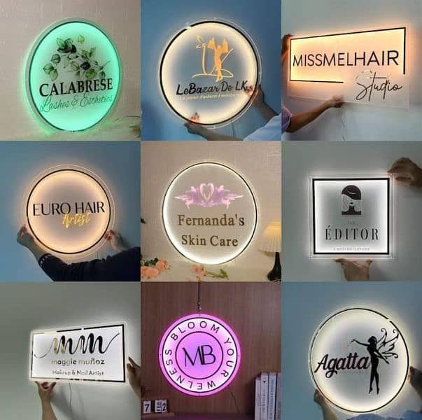 Acrylic LED Sign Board 1