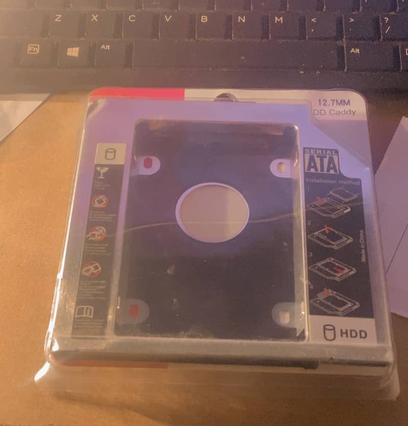 Caddy Laptop SSD or HDD addition box 0