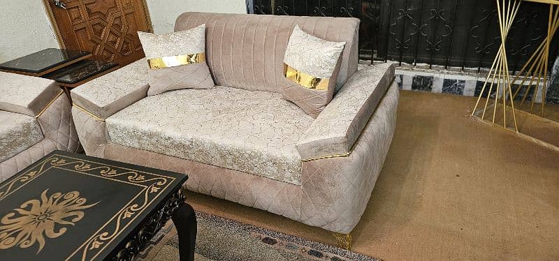 sofa set. 6 seater sofa set. bed set. console. flower chairs 4