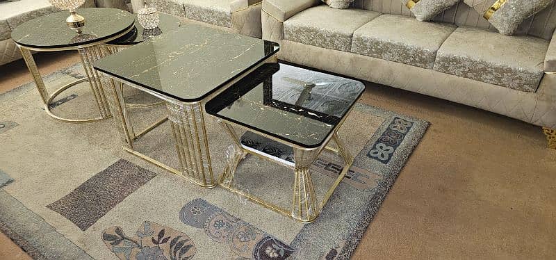 sofa set. 6 seater sofa set. bed set. console. flower chairs 11