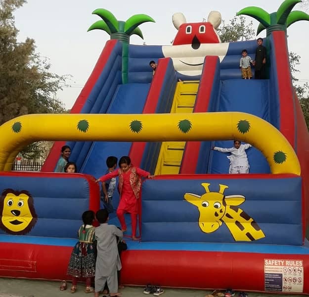 jumping castle slide har kisem ki available ha 0