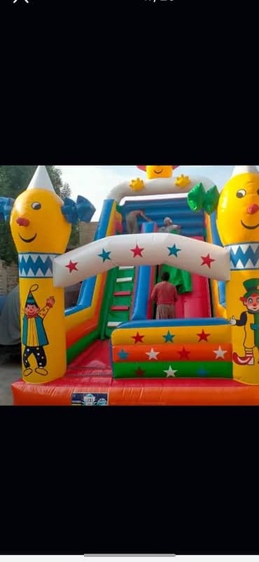 jumping castle slide har kisem ki available ha 10