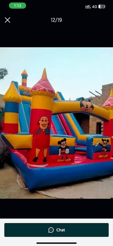 jumping castle slide har kisem ki available ha 16