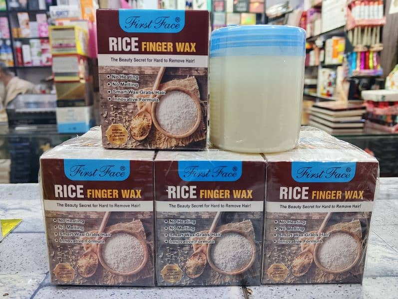 First face Rice finger wax 1