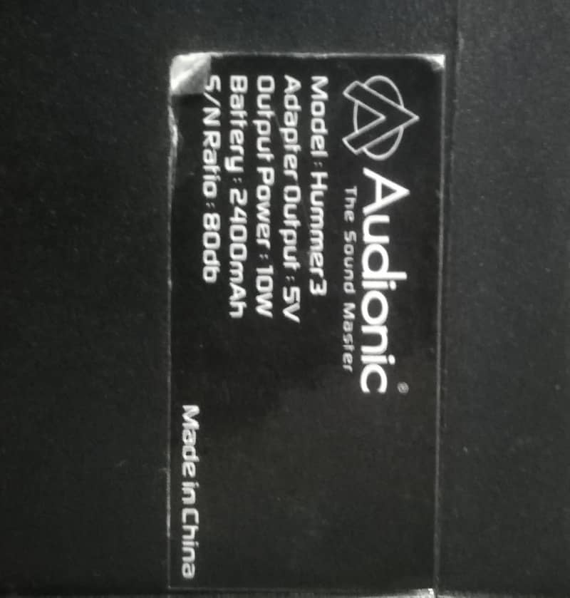 Mp3 attached with Bluetooth. Brand: Audionic 0