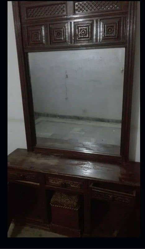 king Size Pure Sheesham Bed Latest Design With Dressing Table 10