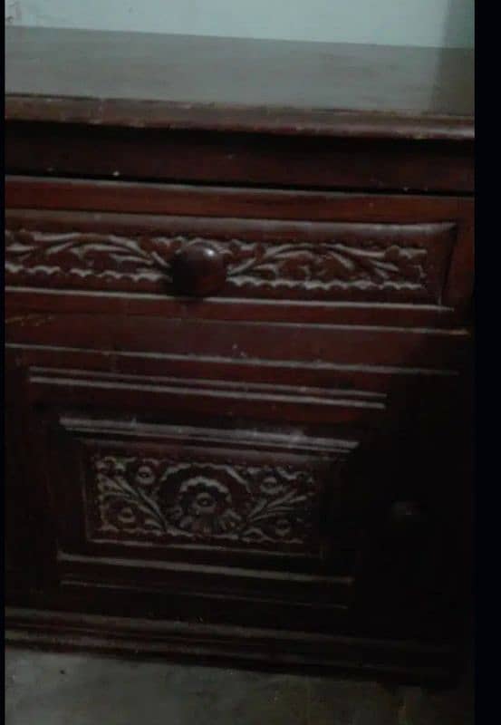 king Size Pure Sheesham Bed Latest Design With Dressing Table 4