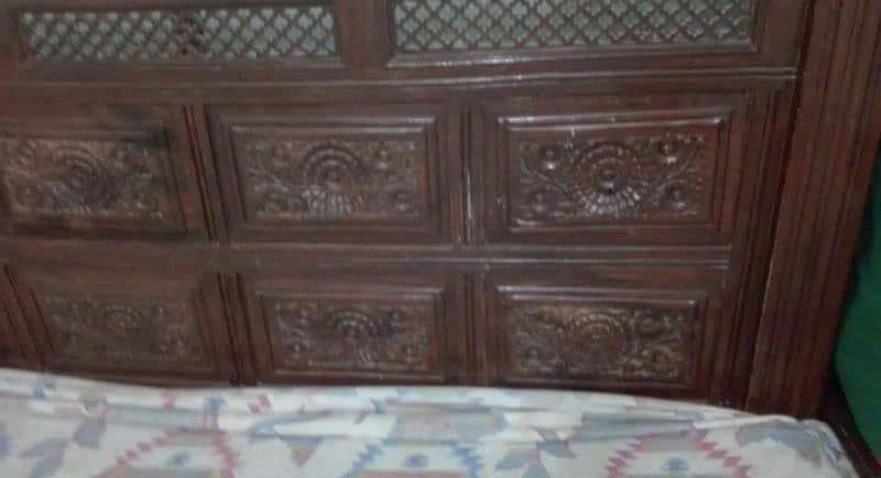 king Size Pure Sheesham Bed Latest Design With Dressing Table 5