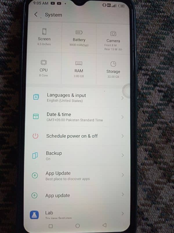 Itel Vision 1 Plus. Everything is fine,Batry timing is also very gud. 5