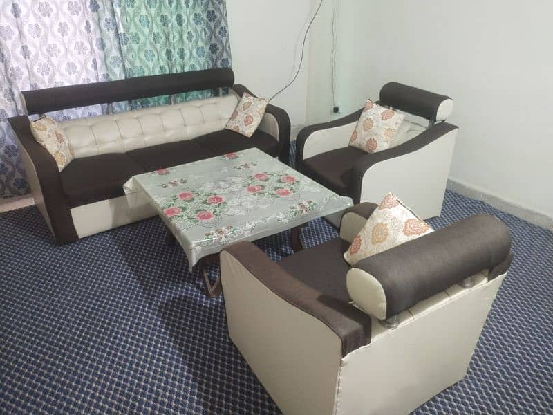 sofa set with glass table 0