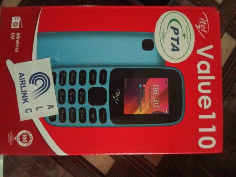 Itel value 110 blue color 0