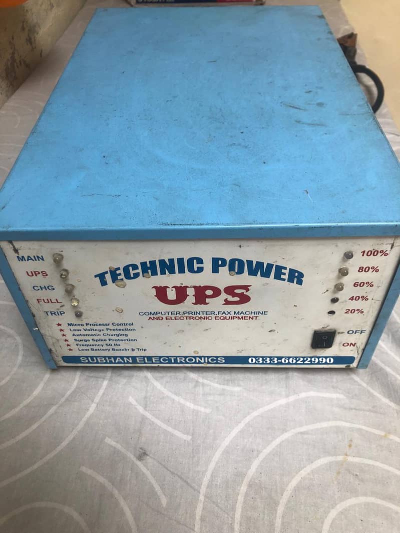 UPS Single Battery UPS in Excellent Condition 0333-662299 1