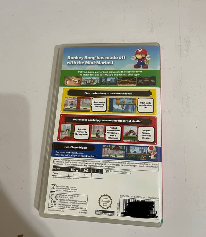 Mario vs donkey Kong Nintendo switch game for sale 2